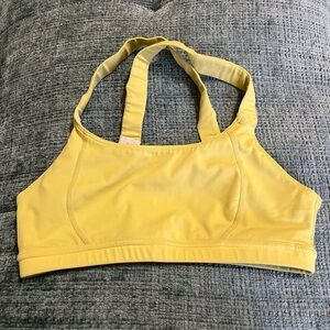 Oiselle lesko yellow sports bra size 8